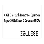 CBSE Class 12th Economics Question Paper 2022 Check and Download PDFs